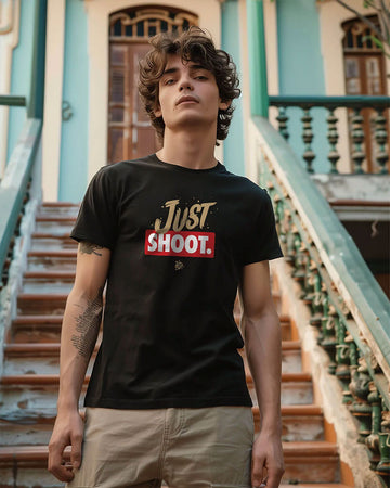 Just Shoot Black T-shirt
