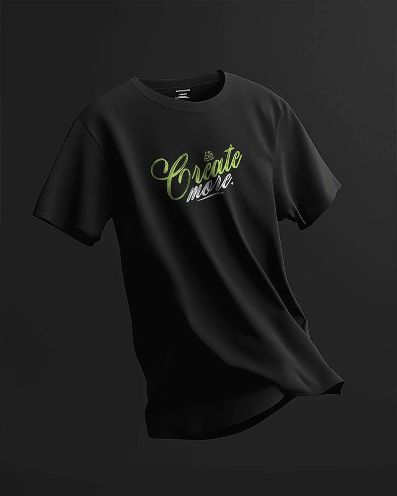 Create More Black T-shirt