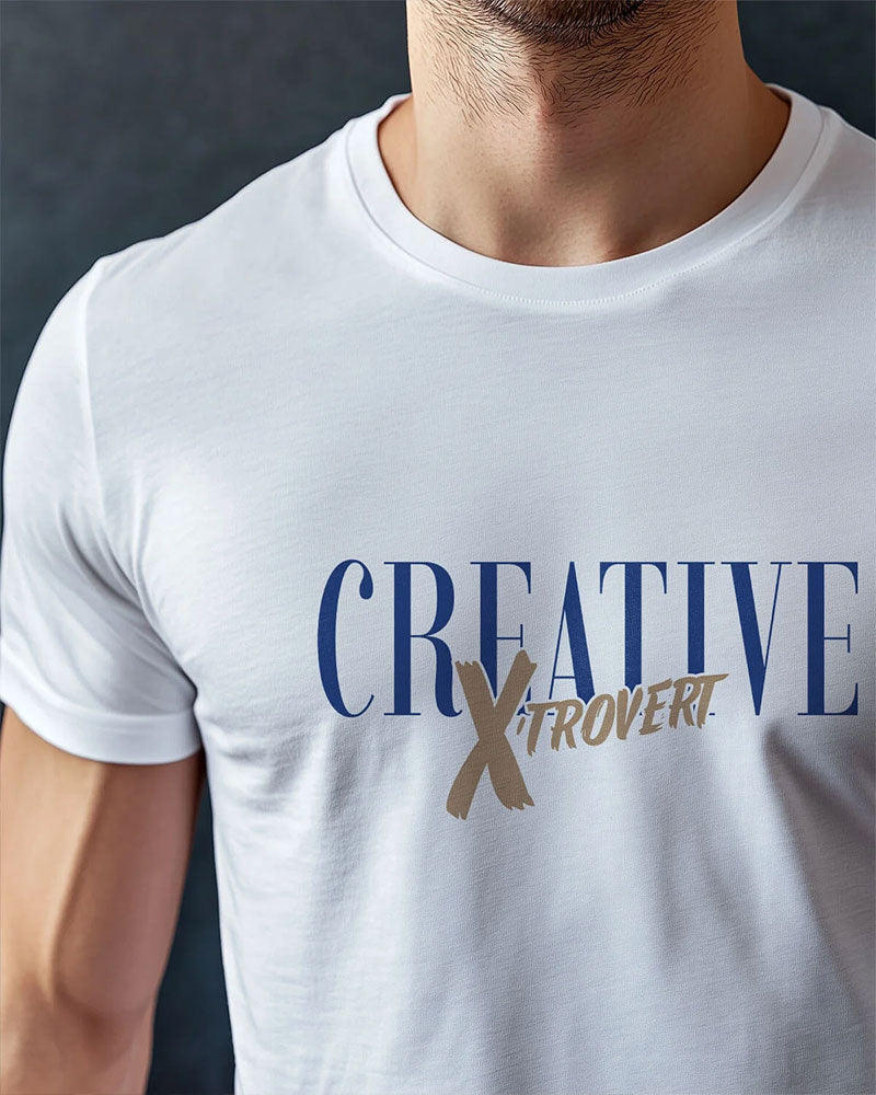 Creative Extrovert White T-shirt