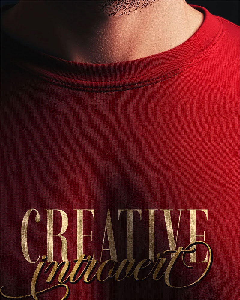 Creative Introvert Maroon T-shirt