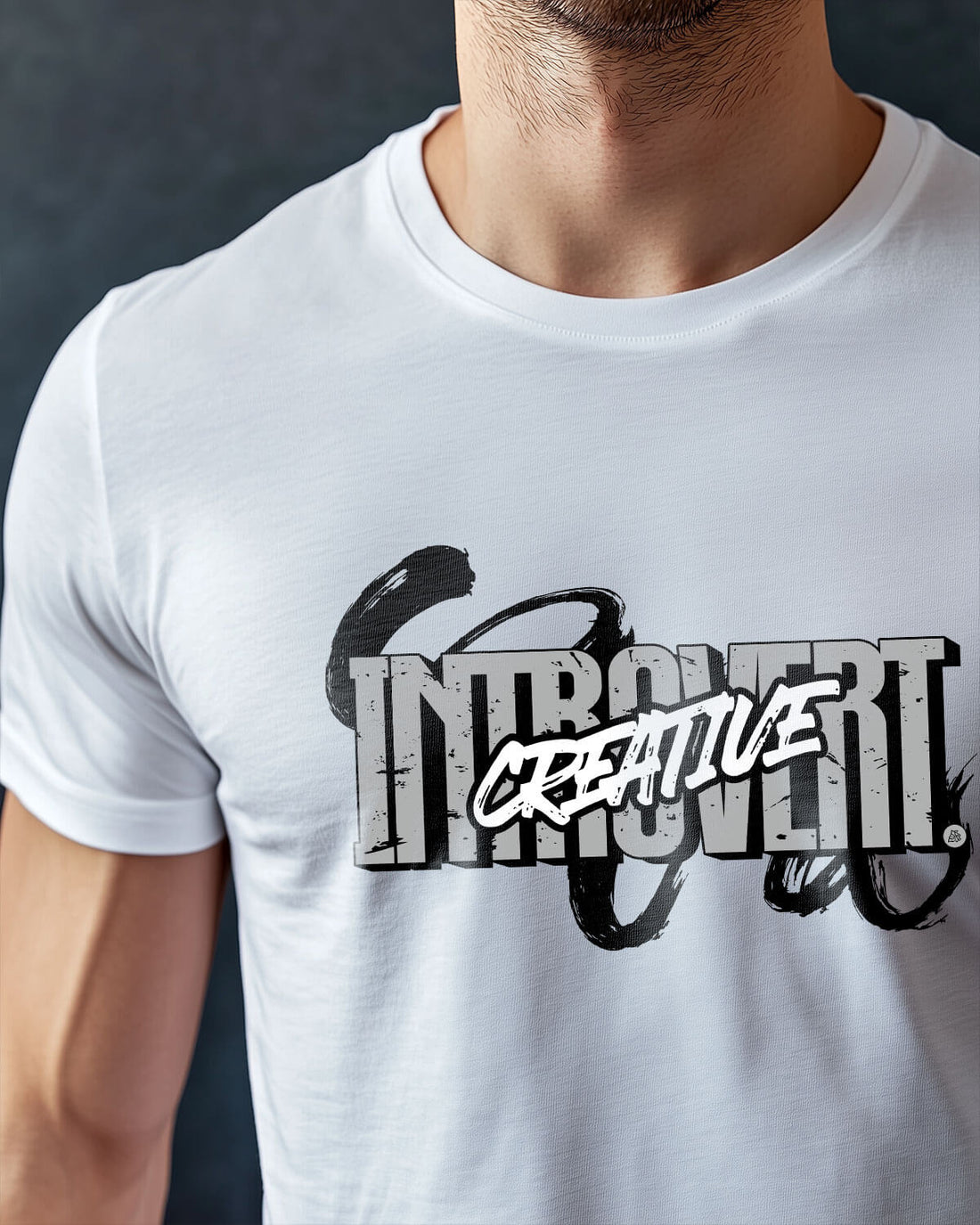 Creative Introvert White T-shirt