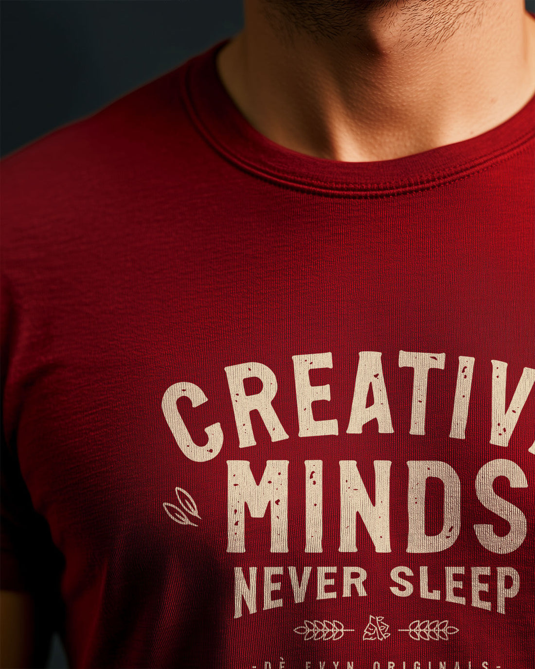 Creative Minds Never Sleep Red T-shirt