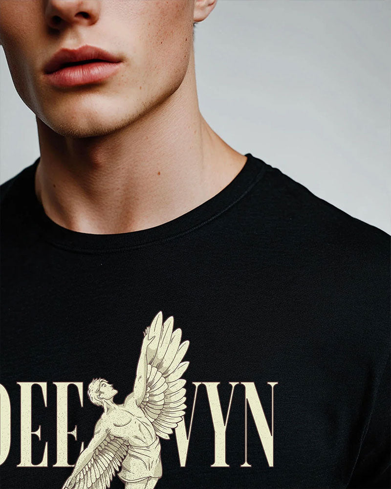 Deevyn Authentic We Got Wings Black T-shirt