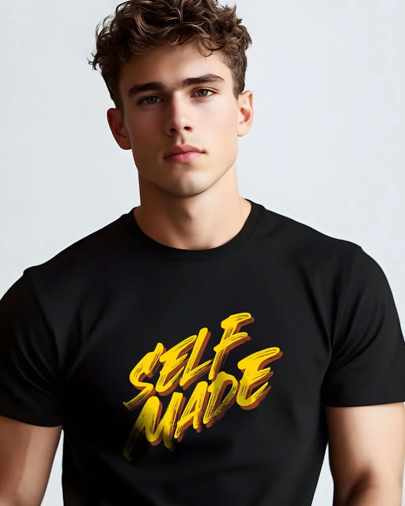 Self Made Black T-shirt