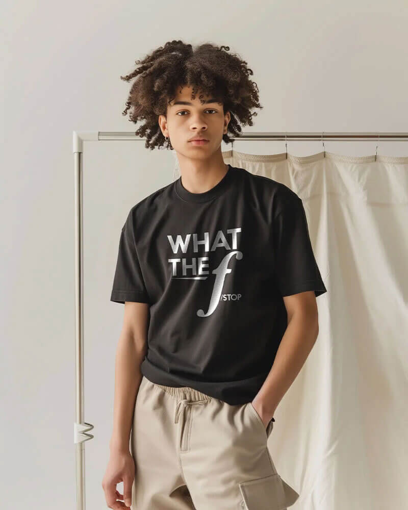 What The F/Stop Black T-shirt